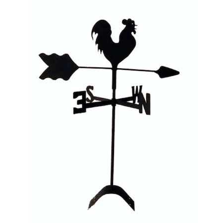 The Lazy Scroll Rooster Chicken Roof Mount Weathervane TH331082